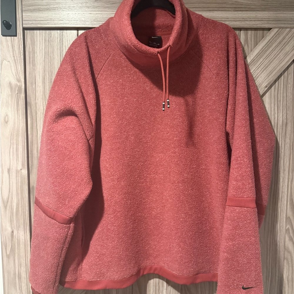 Nike Women's Cozy Red Cowl Neck Sweater